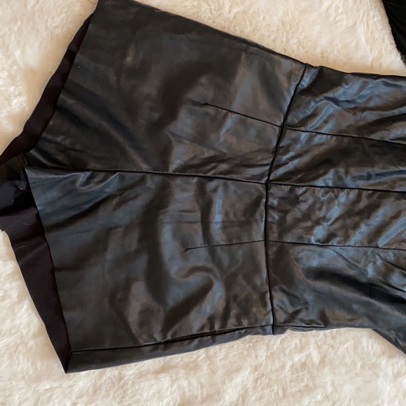 DIVIDED by H+M faux black leather romper/jumper - Picture 6 of 7